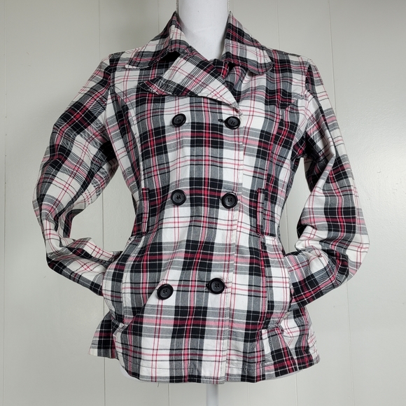 Outer Edge academic plaid jacket size small - Picture 3 of 11